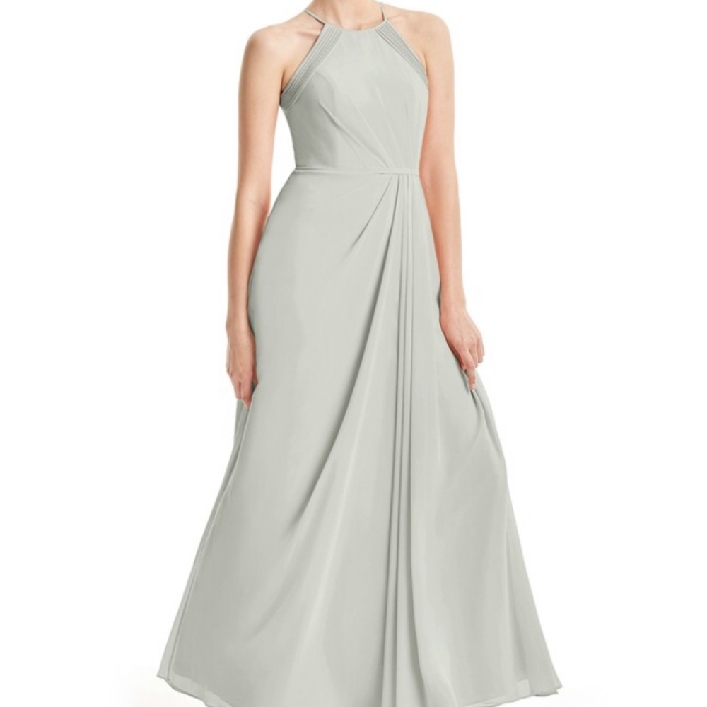 Azazie Heather Bridesmaid Dress silver size 0